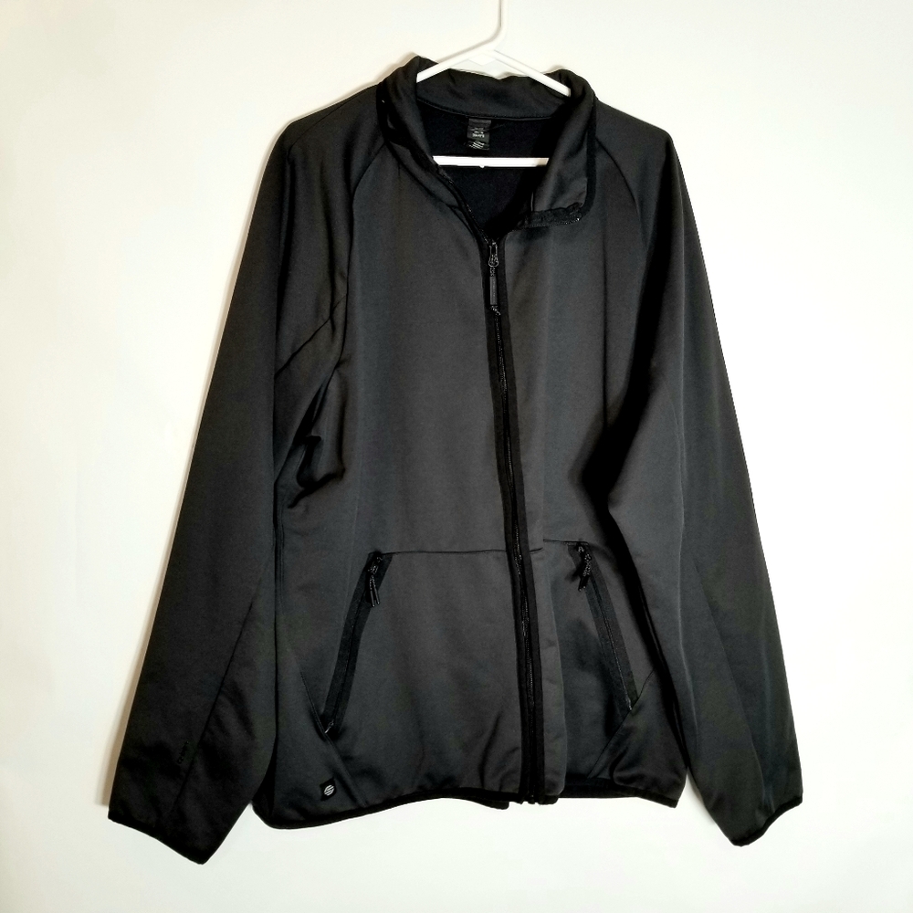 Stormtech Jacket Men’s Sz 2XL Black Full Zip Pockets Lined H2X Dry.